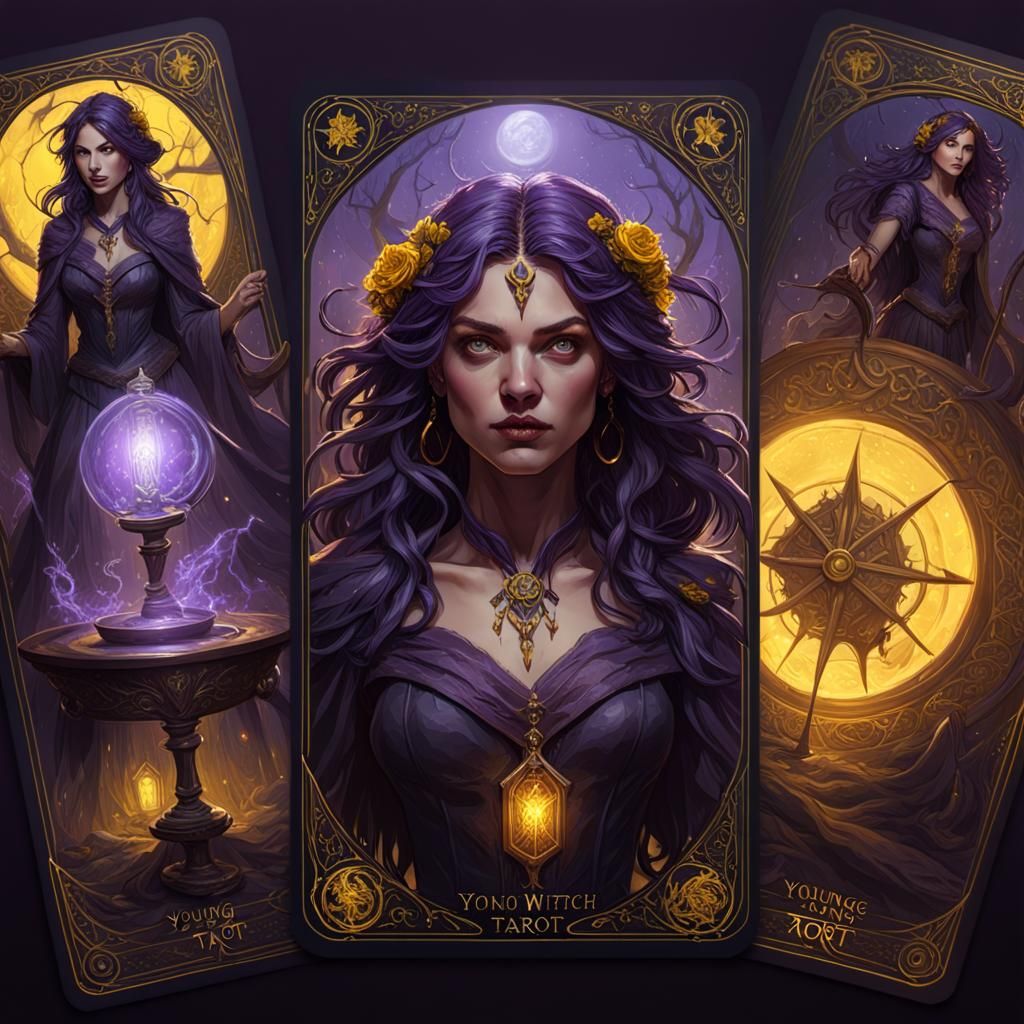 Dark Fantasy Tarot Cards in Intricate Details