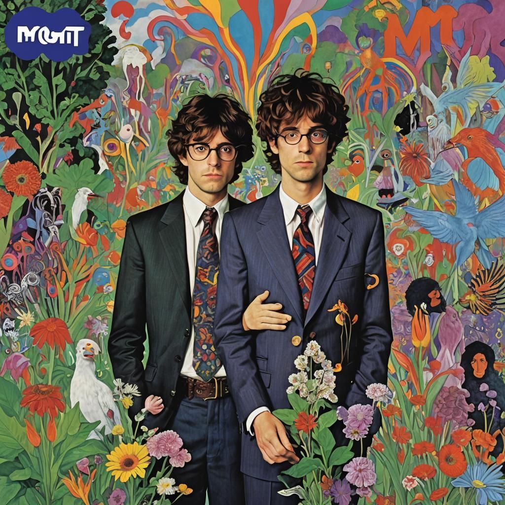 Psychedelic Album Cover Art in Vibrant Colors