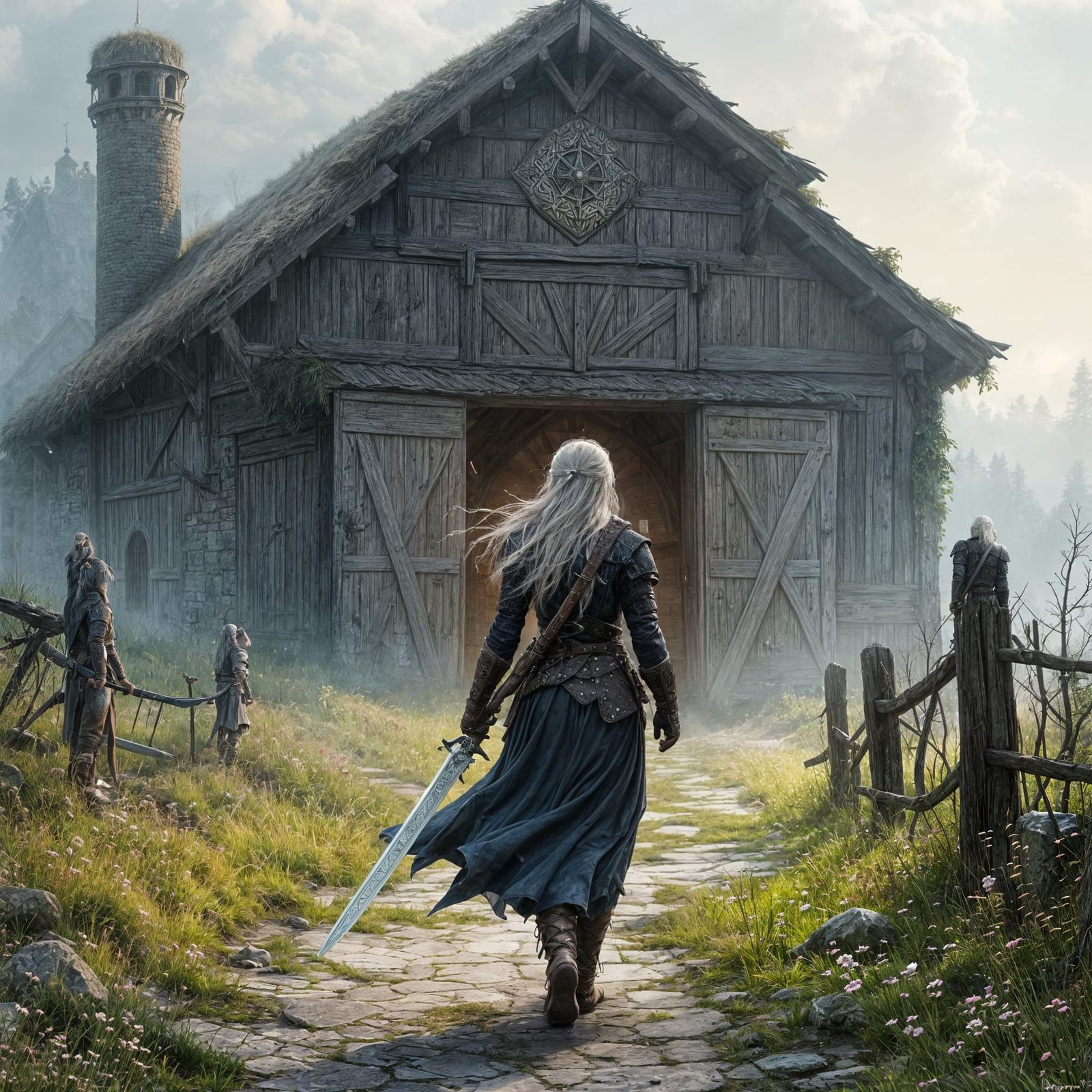 The Witcher's Faerie Tale: Ciri Enters the Mystical Barn