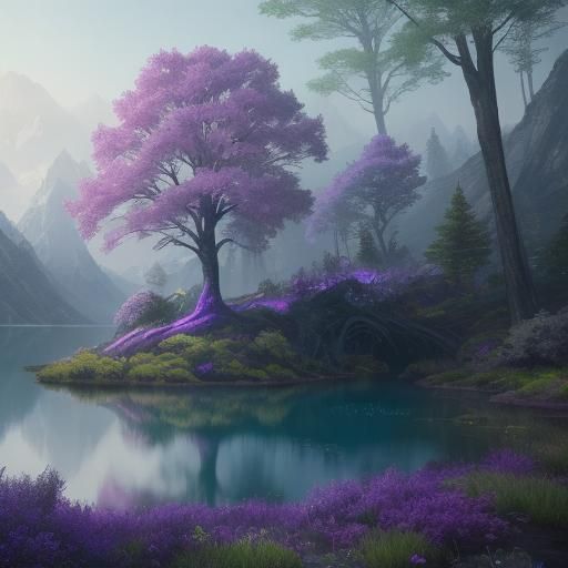 Mystical Forest Dreamscape in Unreal Engine 5 Style