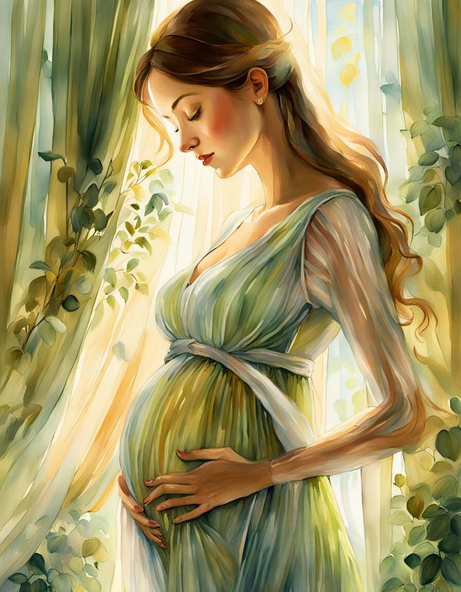 pregnancy woman - lucky and love