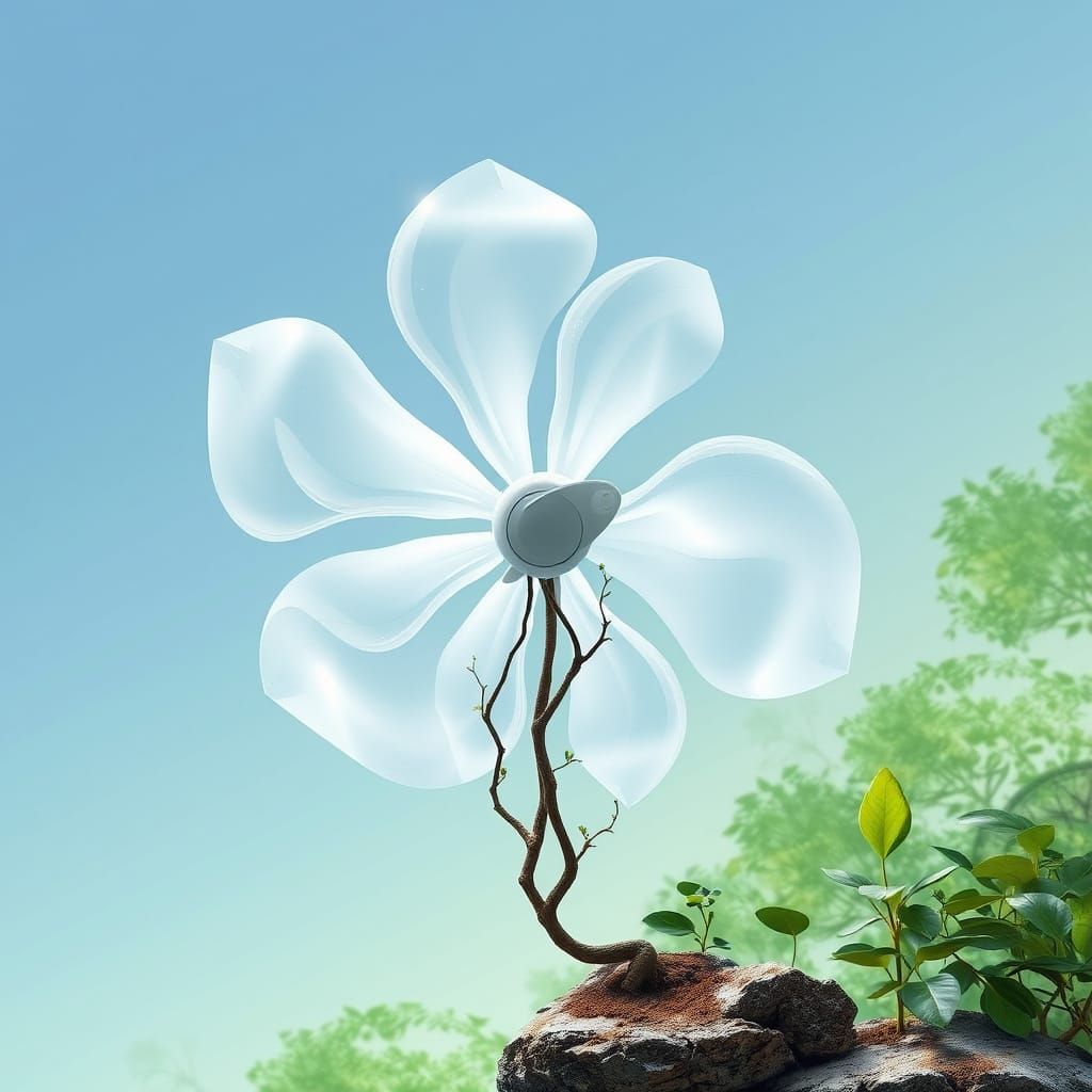 Eco-Friendly Fan in Harmony with Nature