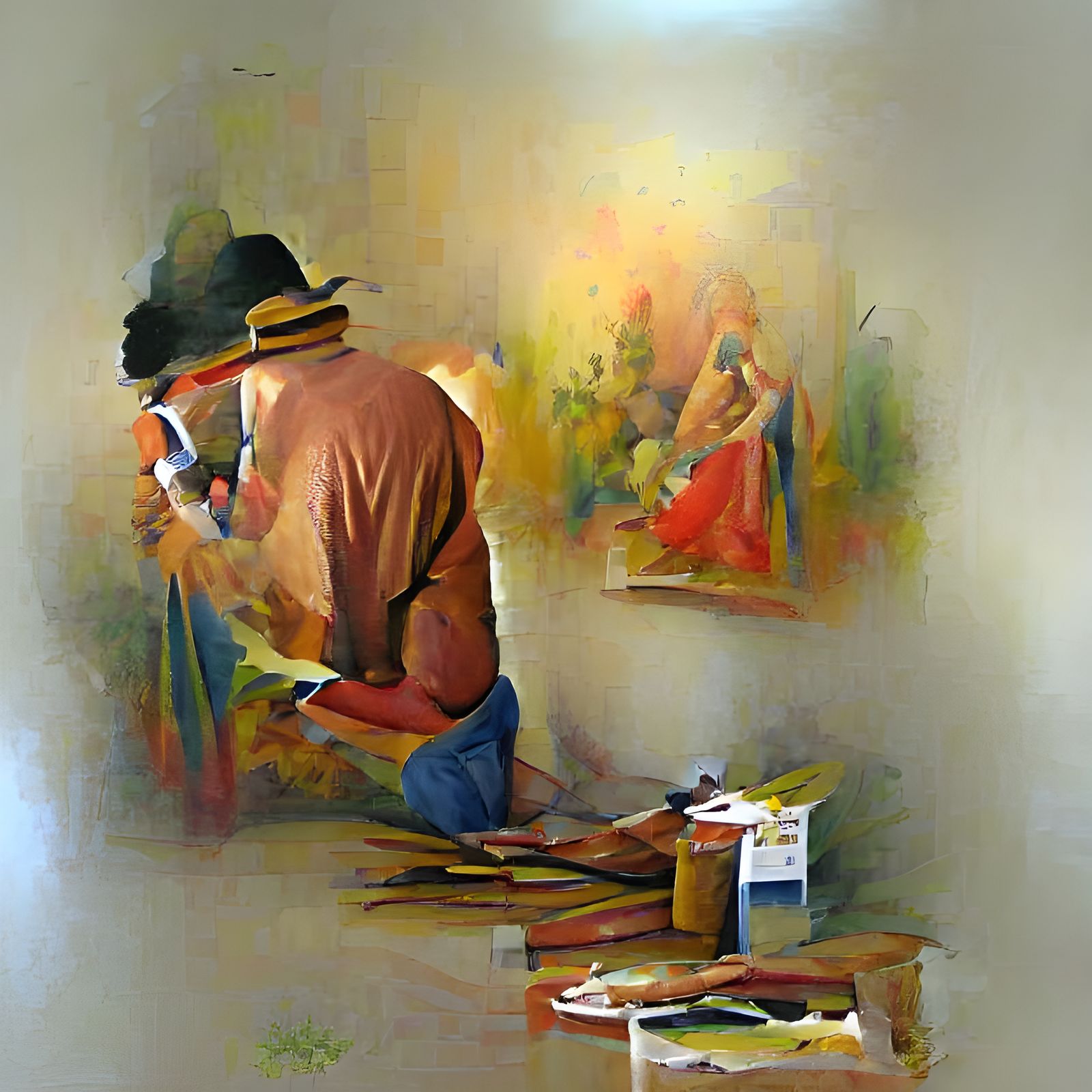 An Impressionist Artist at Work