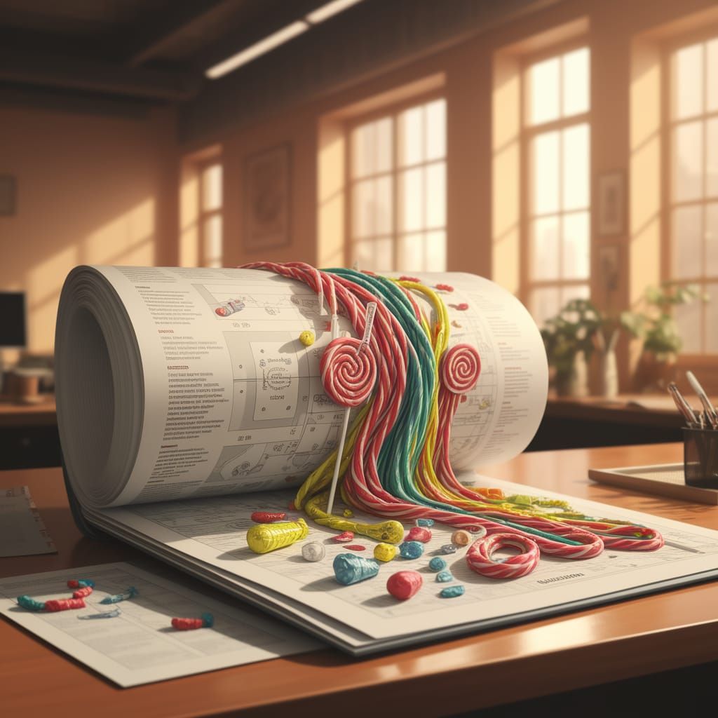 Fiber Optic Candy Guide in a Modern Office