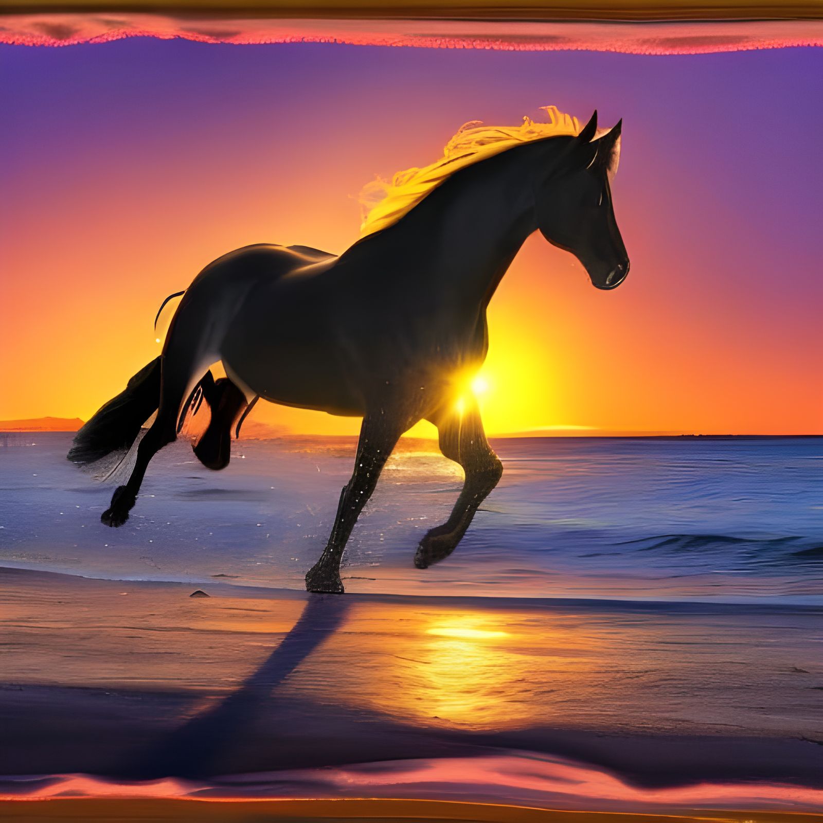 Ethereal Sunset Gallop