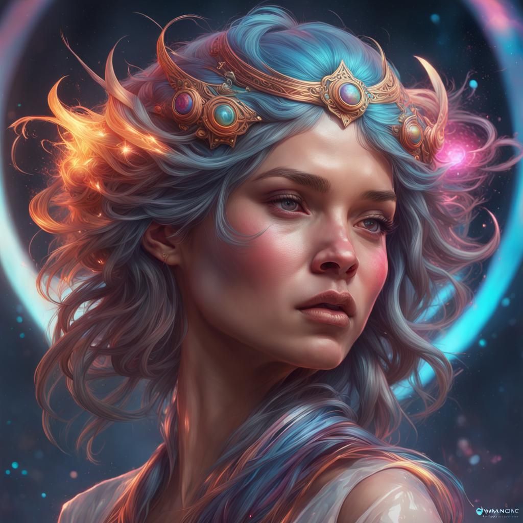 Cosmic Dancer in Triadic Hues