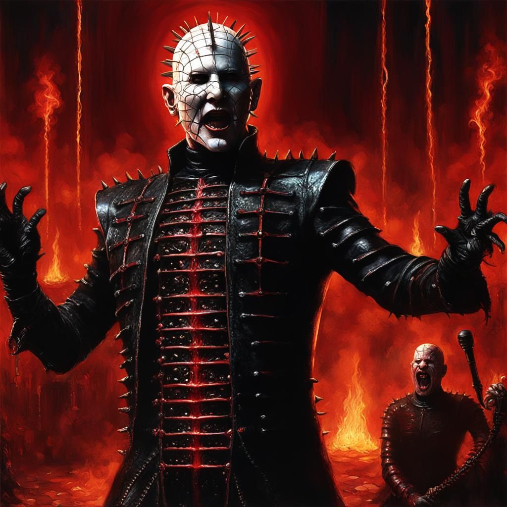 Ozzy Osbourne as Pinhead in Hellraiser Cinematic Masterpiece