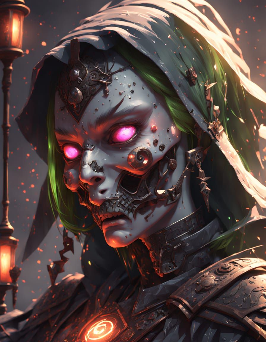 Mummified Witch Girl: 3D Anime Art