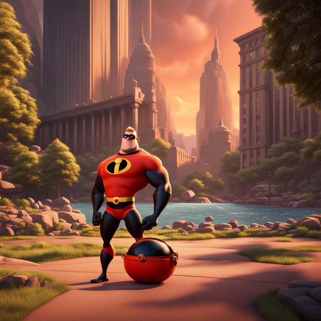 Incredibles Concept Art in Vibrant Unreal Engine 5