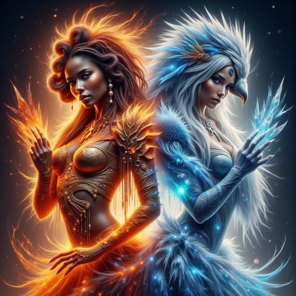 Ethereal Magic Collides in Fiery Fusion