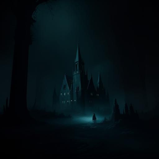 Ethereal Attic Encounter in Dark Fantasy Cinematic Style