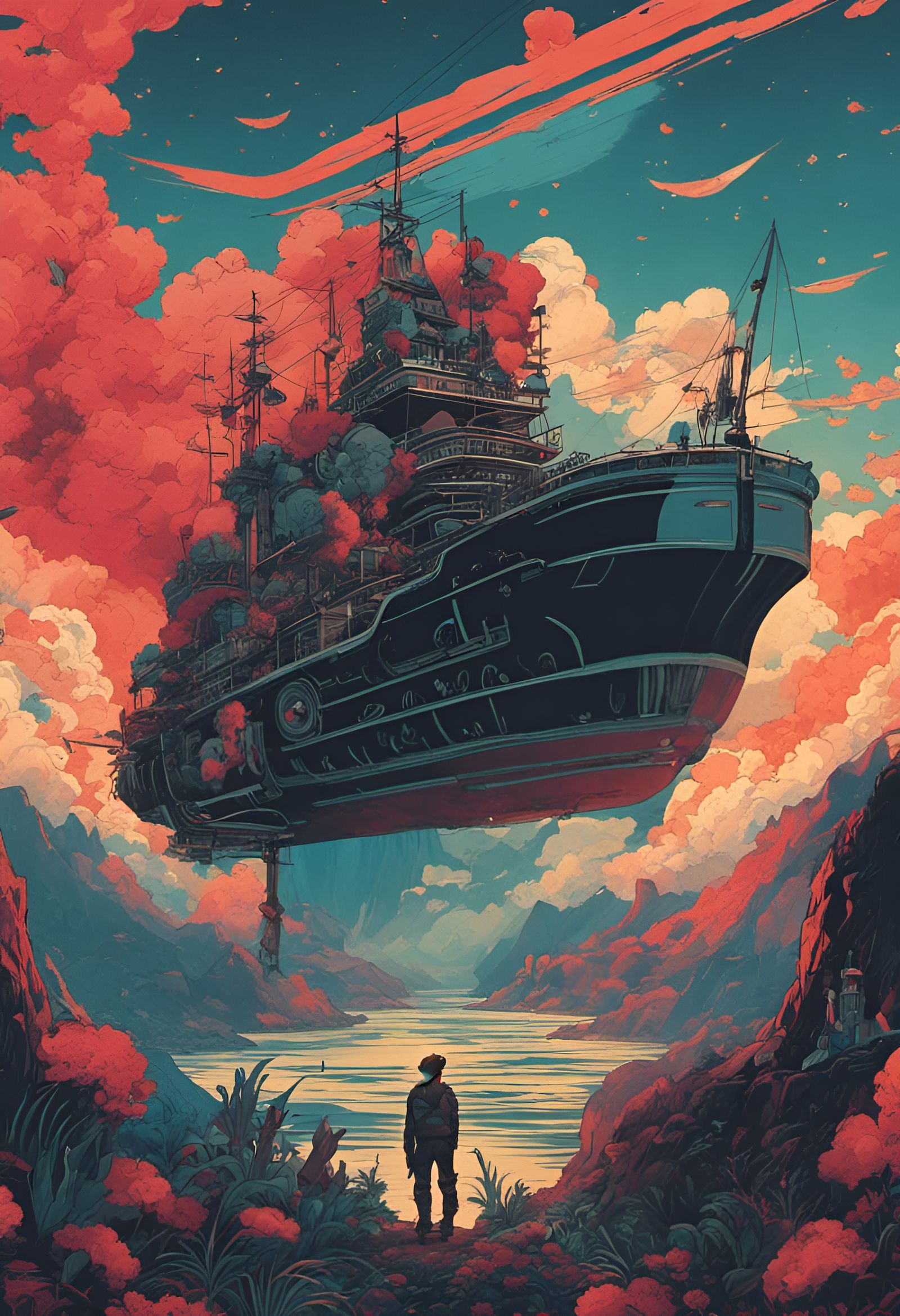 Cyberpunk Mermaid Punk Rock Explosion