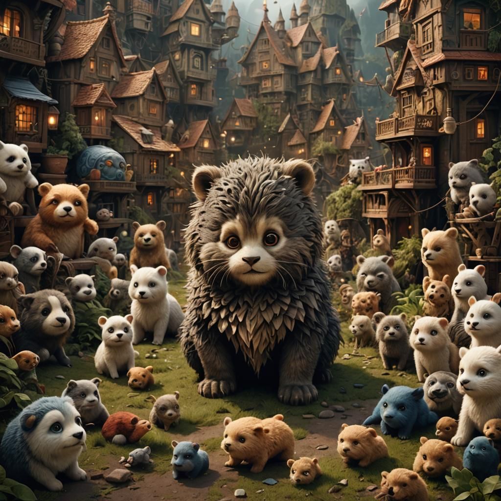 Epic Cinematic Fairy Creatures in Whimsical Forest