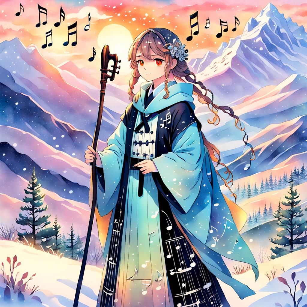 Manga-Inspired Portrait of Highland Giant Clerk