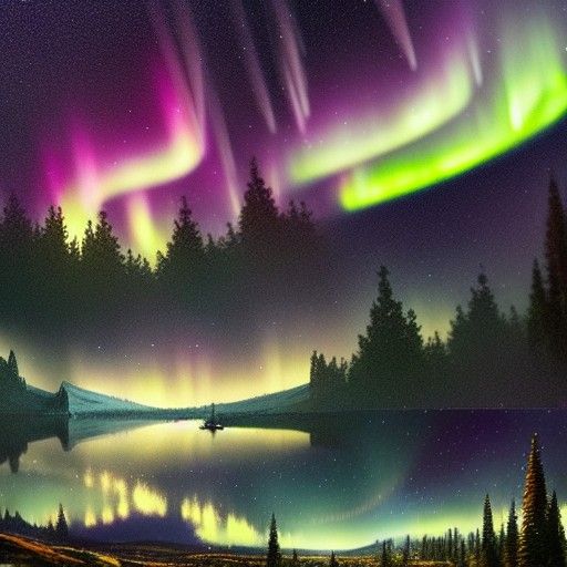 Romantic Dance Under Starry Autumn Skies