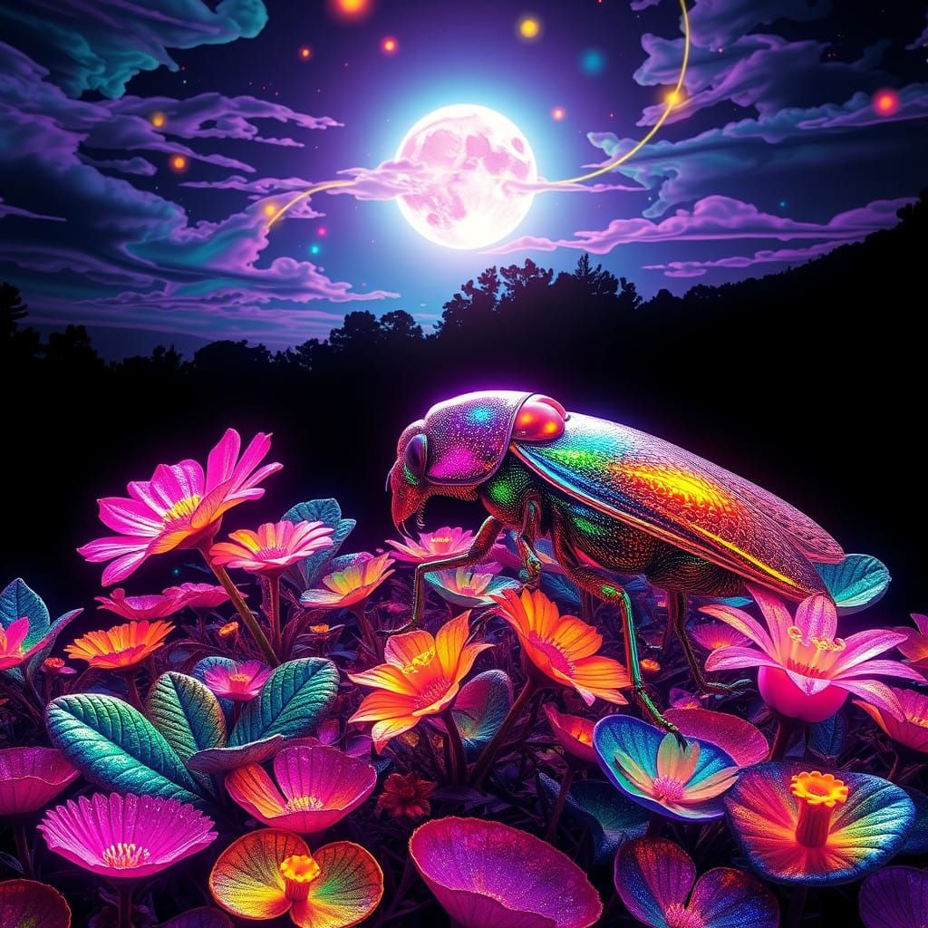 Surreal Wildlife Landscapes in Vibrant Hues