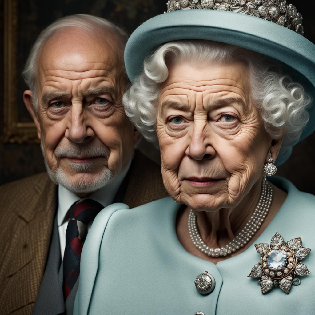 Regal Close-up Portrait in Vibrant Color