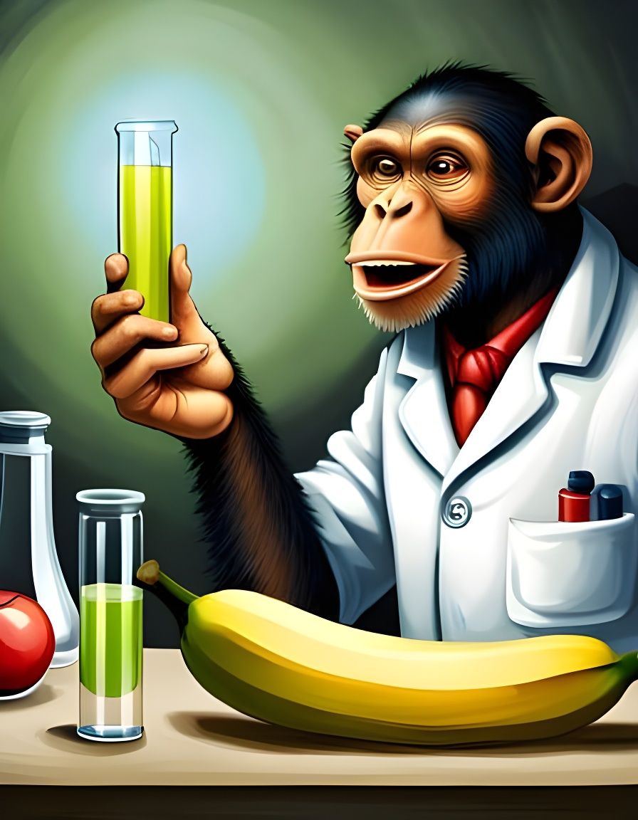 The moment he discovered the formula to create the perfect banana.