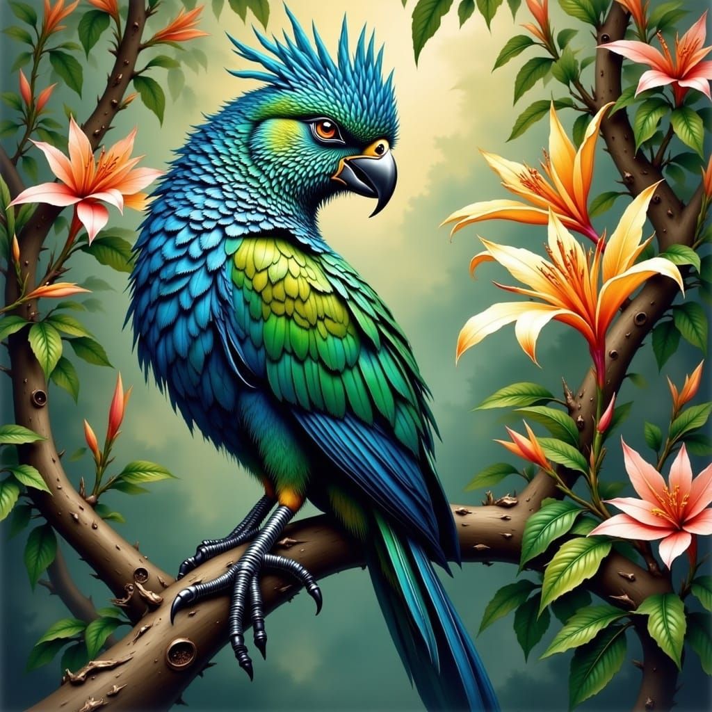 Vibrant Bird of Paradise in Tropical Paradise