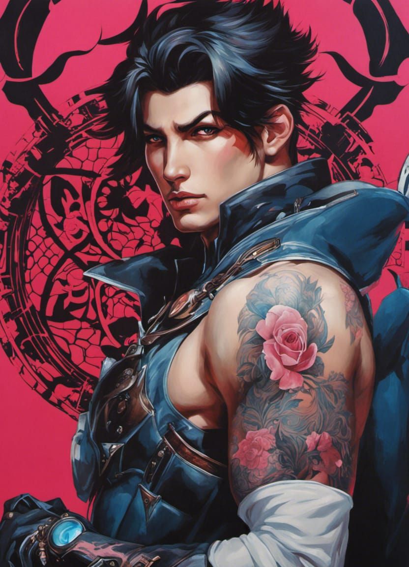 Gothic Emo Overwatch Hero