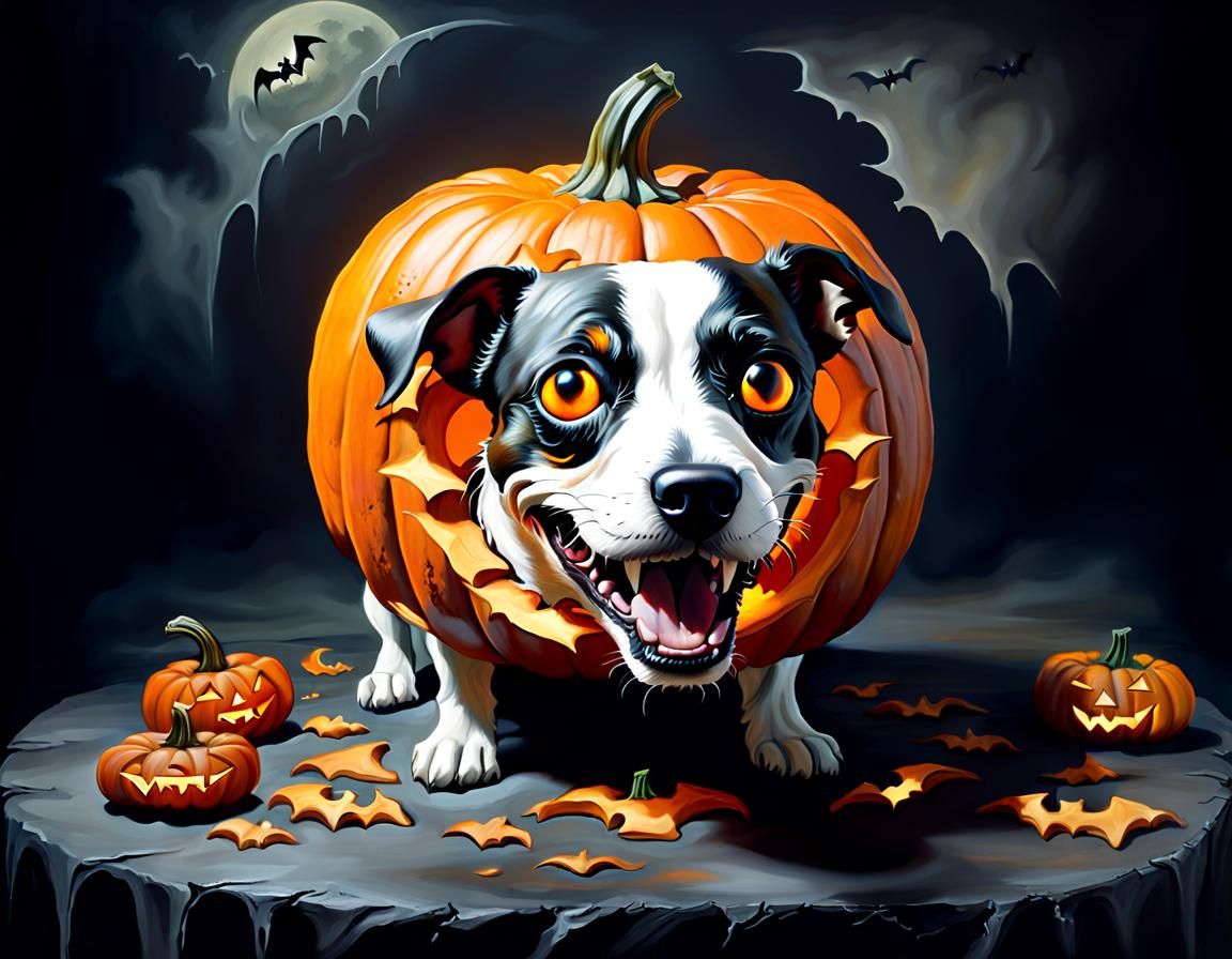 Surreal Jack-o-lantern Features Dali-Inspired Merging of Jac...