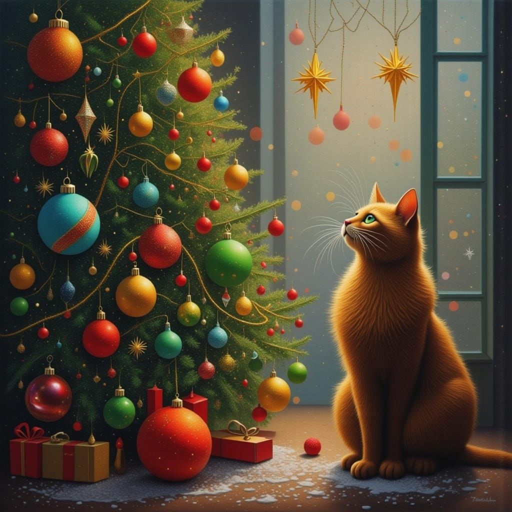 Cat and the Tree