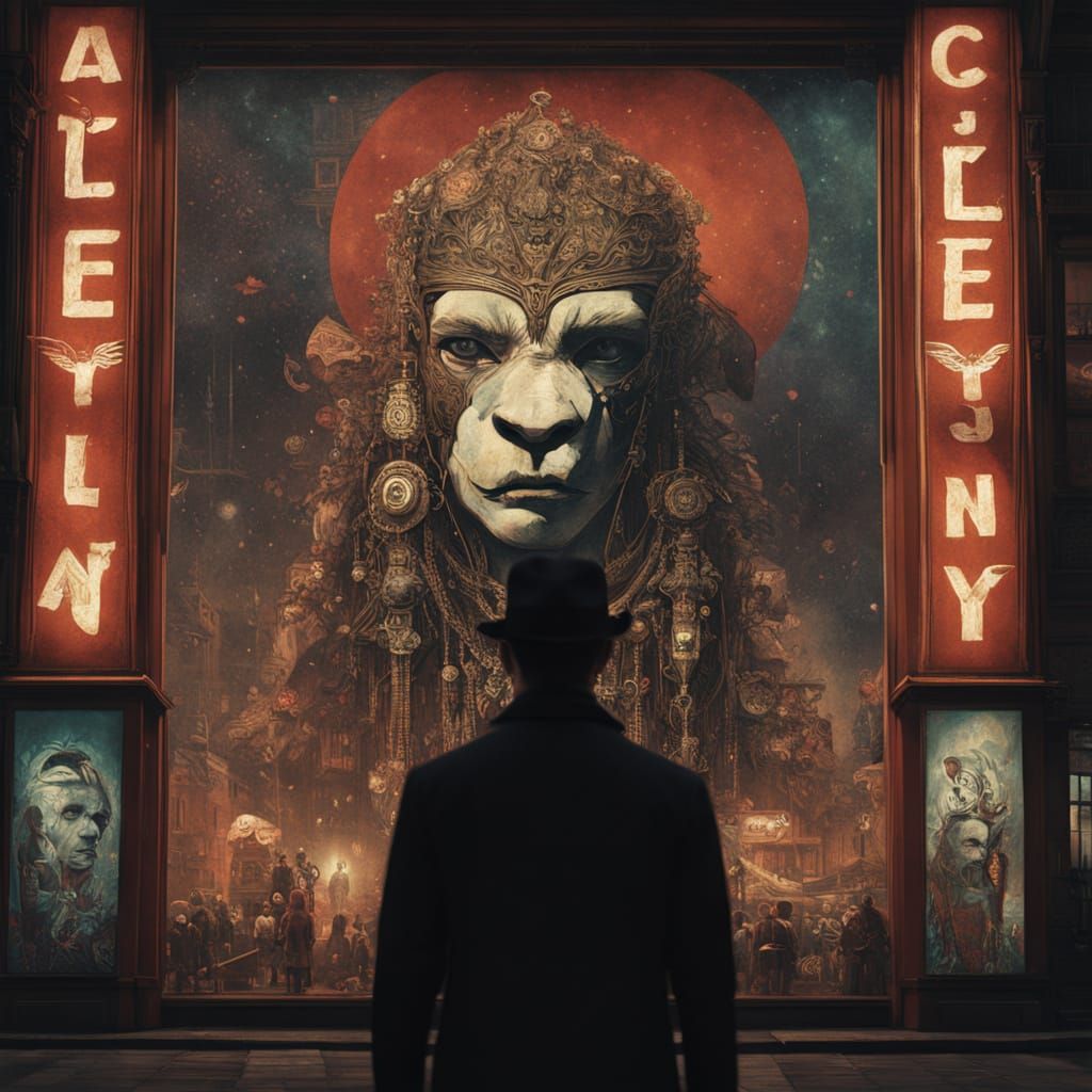 Epic Cinematic Portrait of a Glamorous Gazelle and Her Goril...