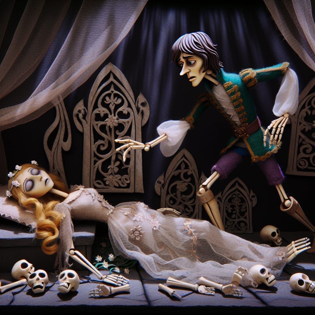 Ethereal Gothic Prince Discovers Sleeping Beauty