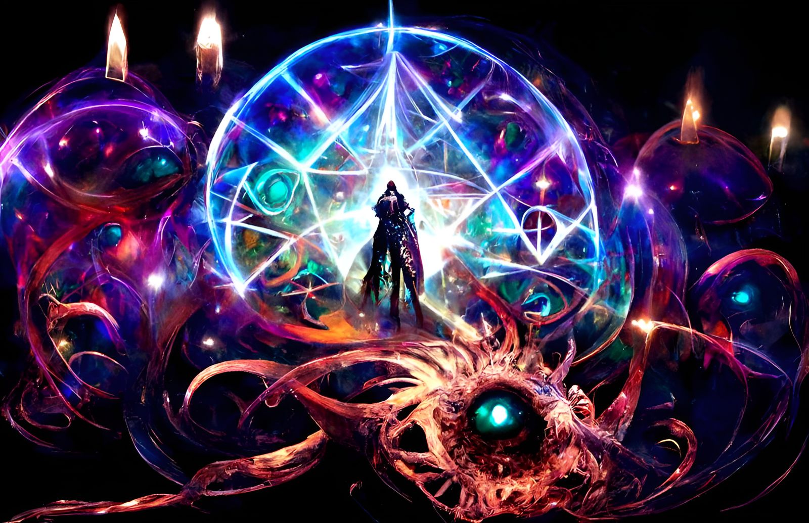 Ethereal Mandalas of Dark Cosmic Magic