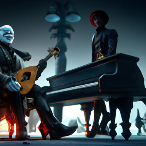 Dark Fantasy Masterpiece in Elegant Style