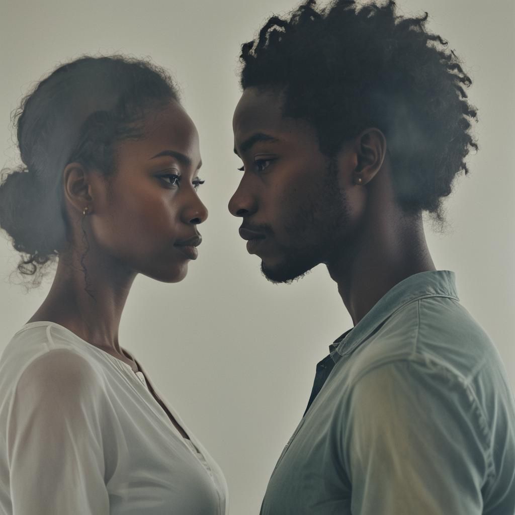 Double Exposure Silhouettes in Mirrored Perfection