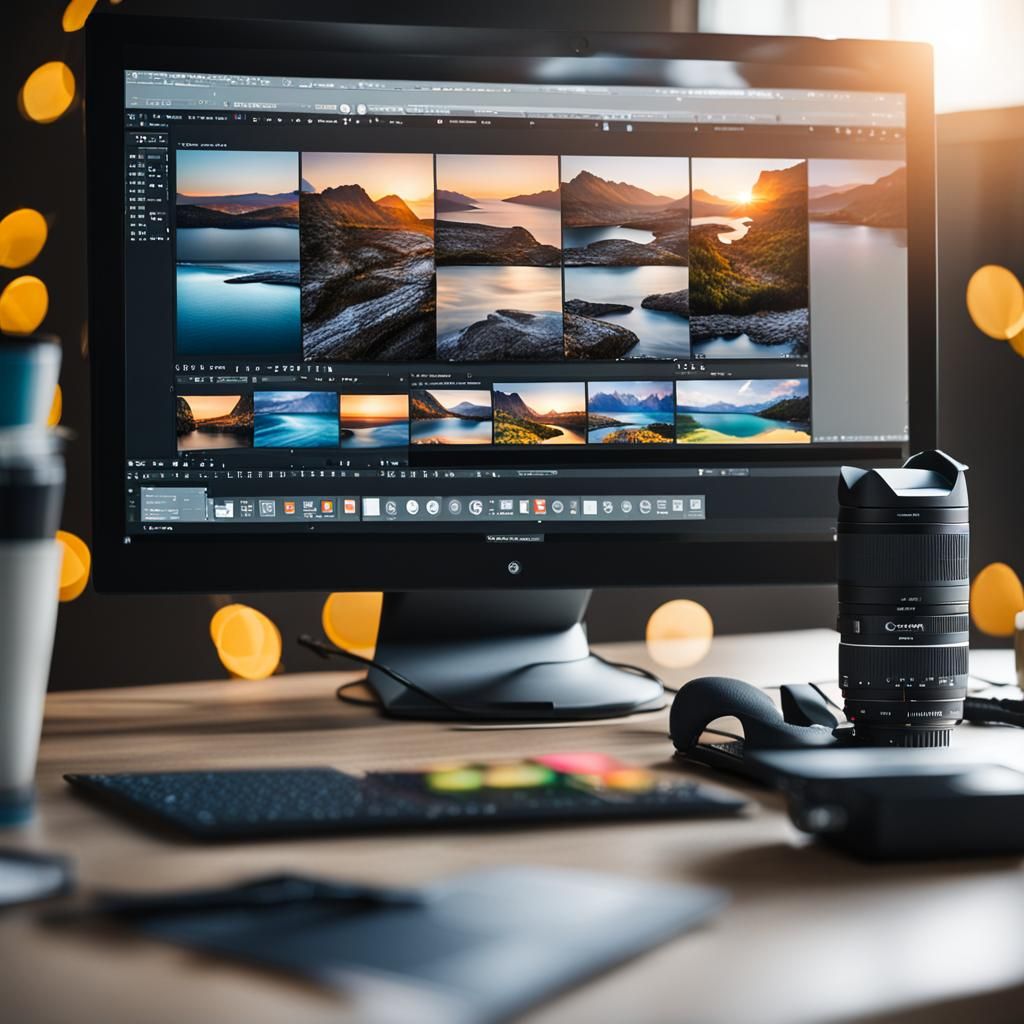A Professional Photography Tutorial on a Computer Screen