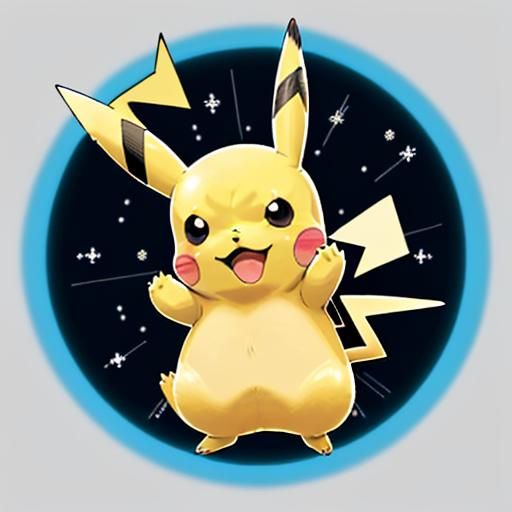 Pikachu in Cyberpunk Style