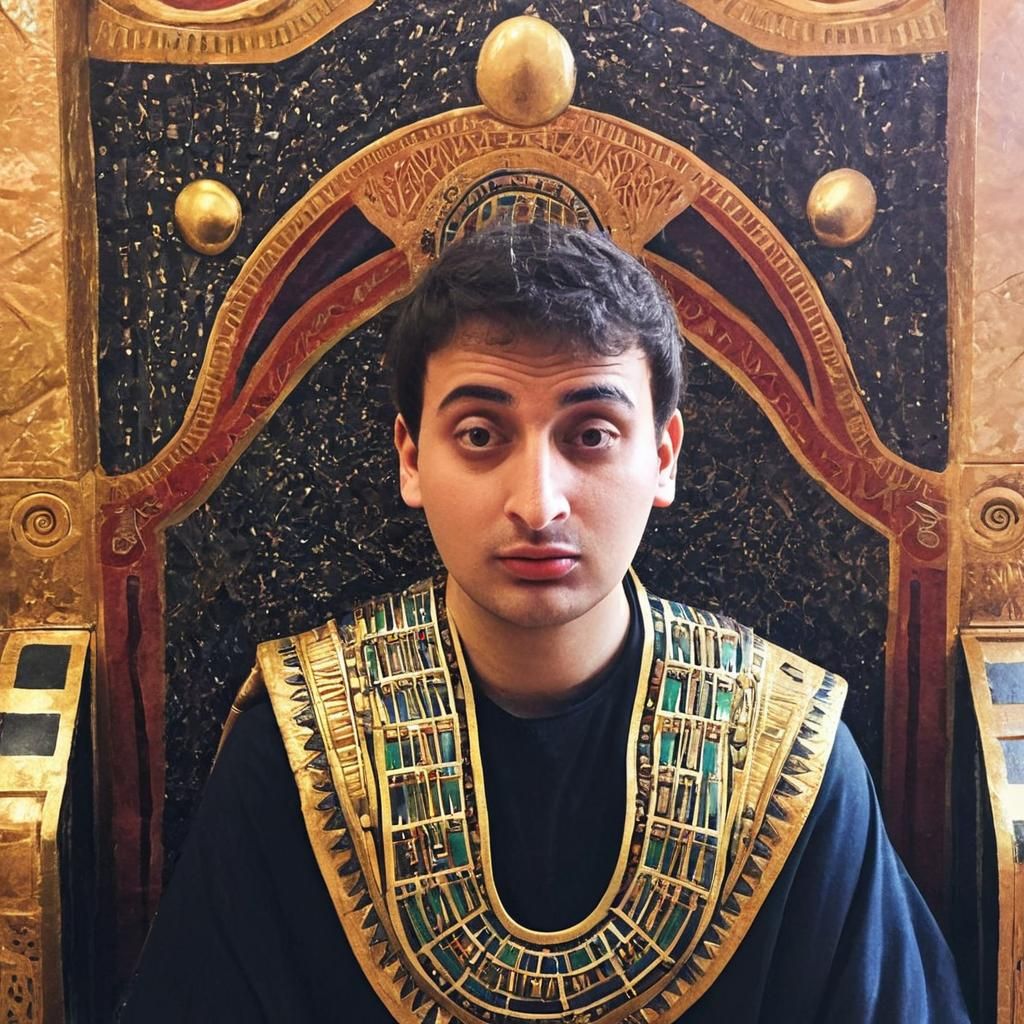 Egyptian Boy King Reigns Supreme in Palace Splendor