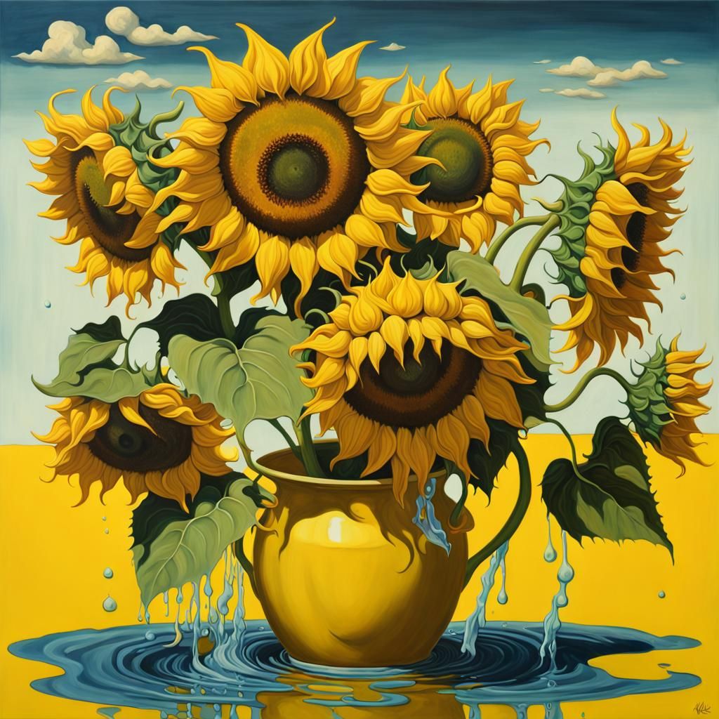 Surreal sunflowers!!