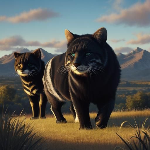 Whimsical Animal Portraits in a Distinctive Artistic Style