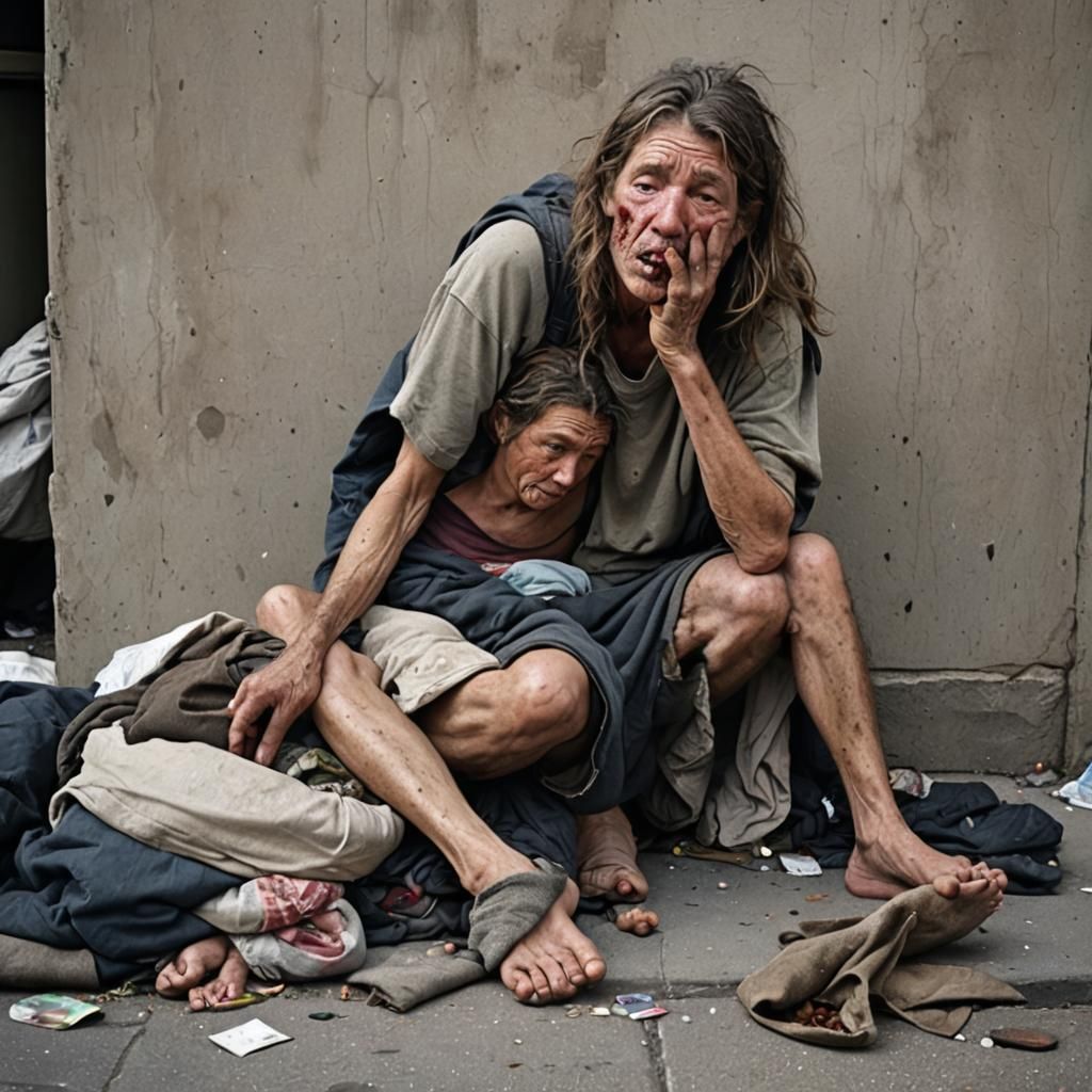 Distorted Portraits of Homeless Individuals as They Self-Des...