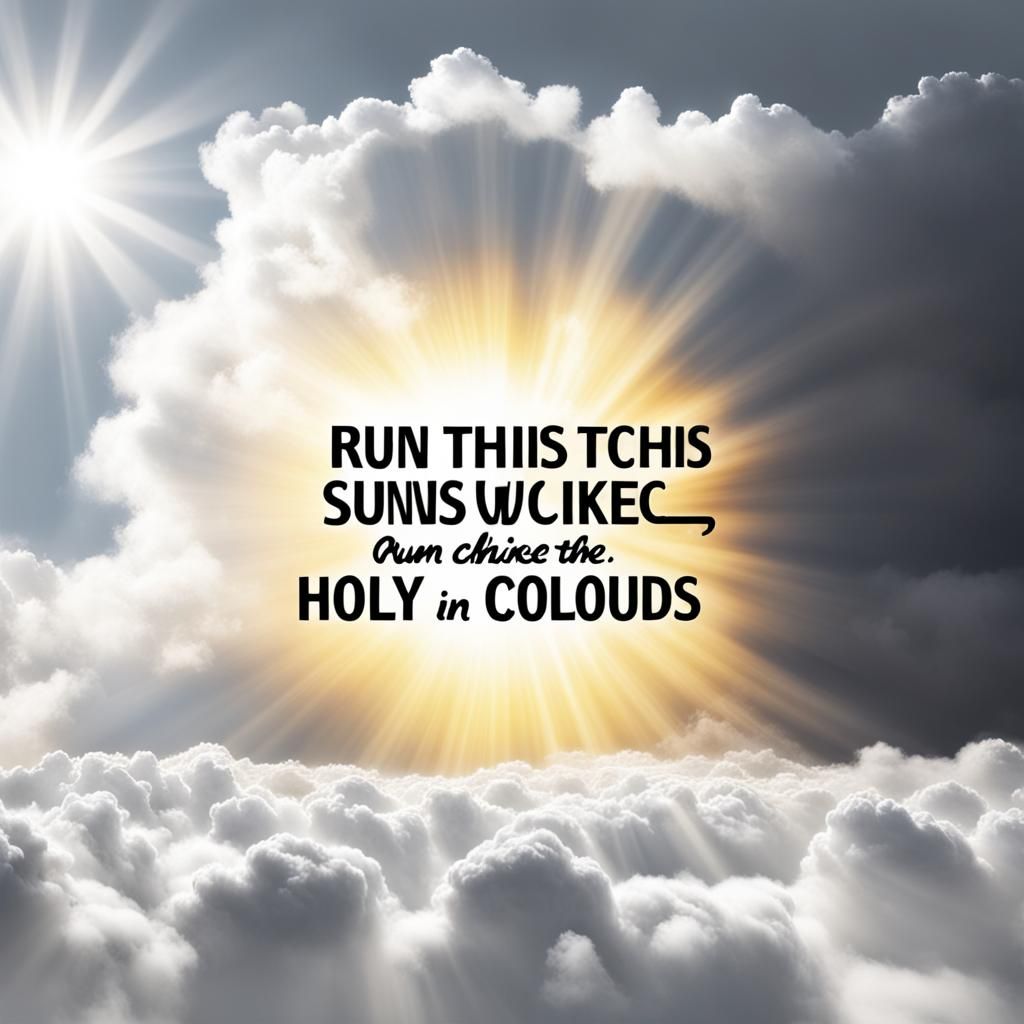 Divine Sunshine Breaks Through Clouds in Soft Focus