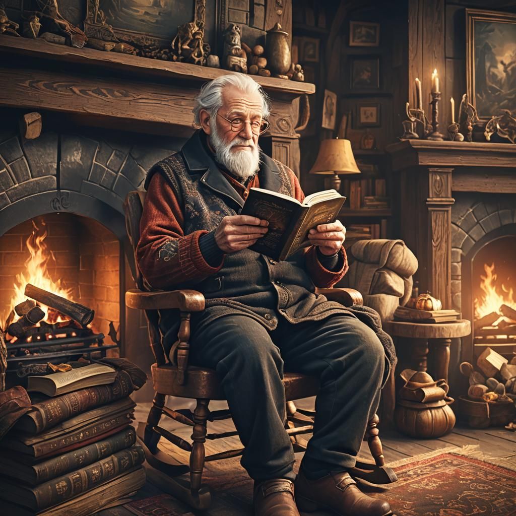 Cozy Winter Scene in a Dreamlike Aesthetic