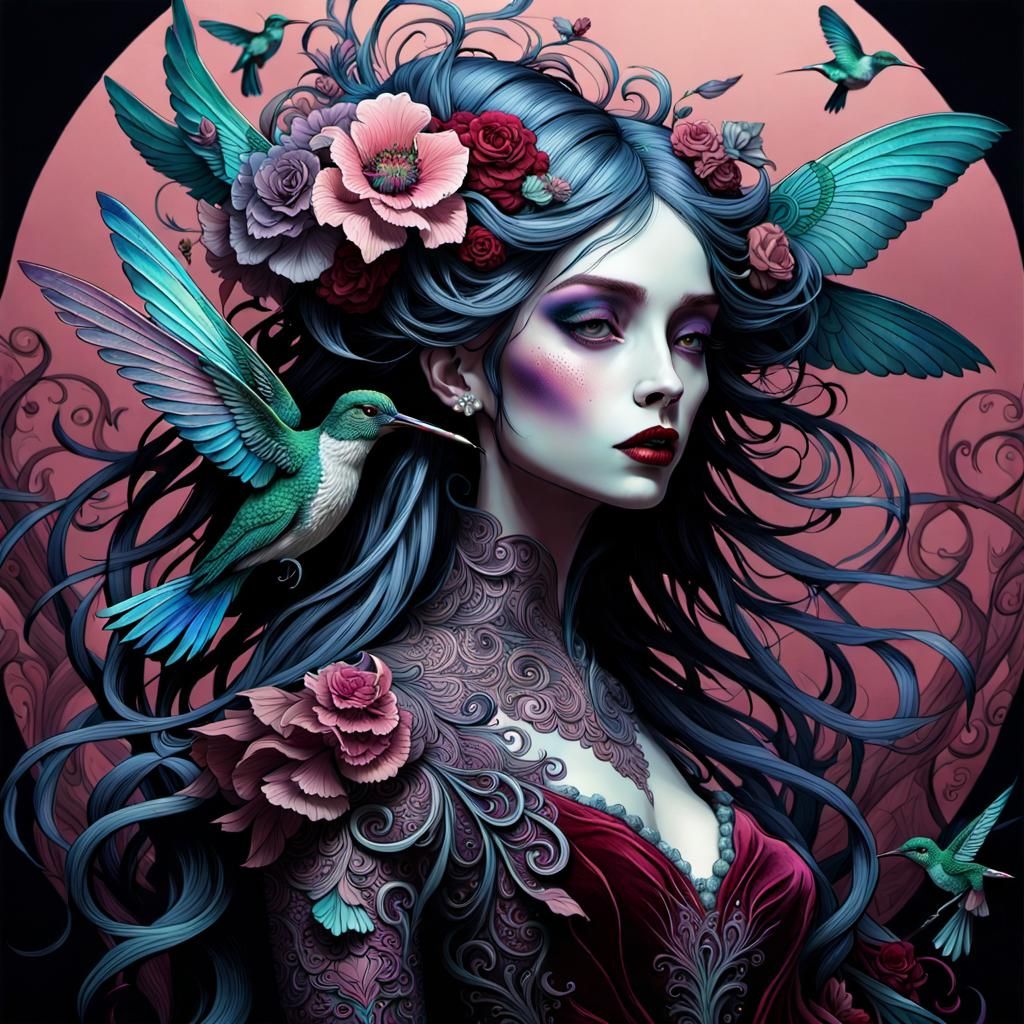 Hummingbird girl