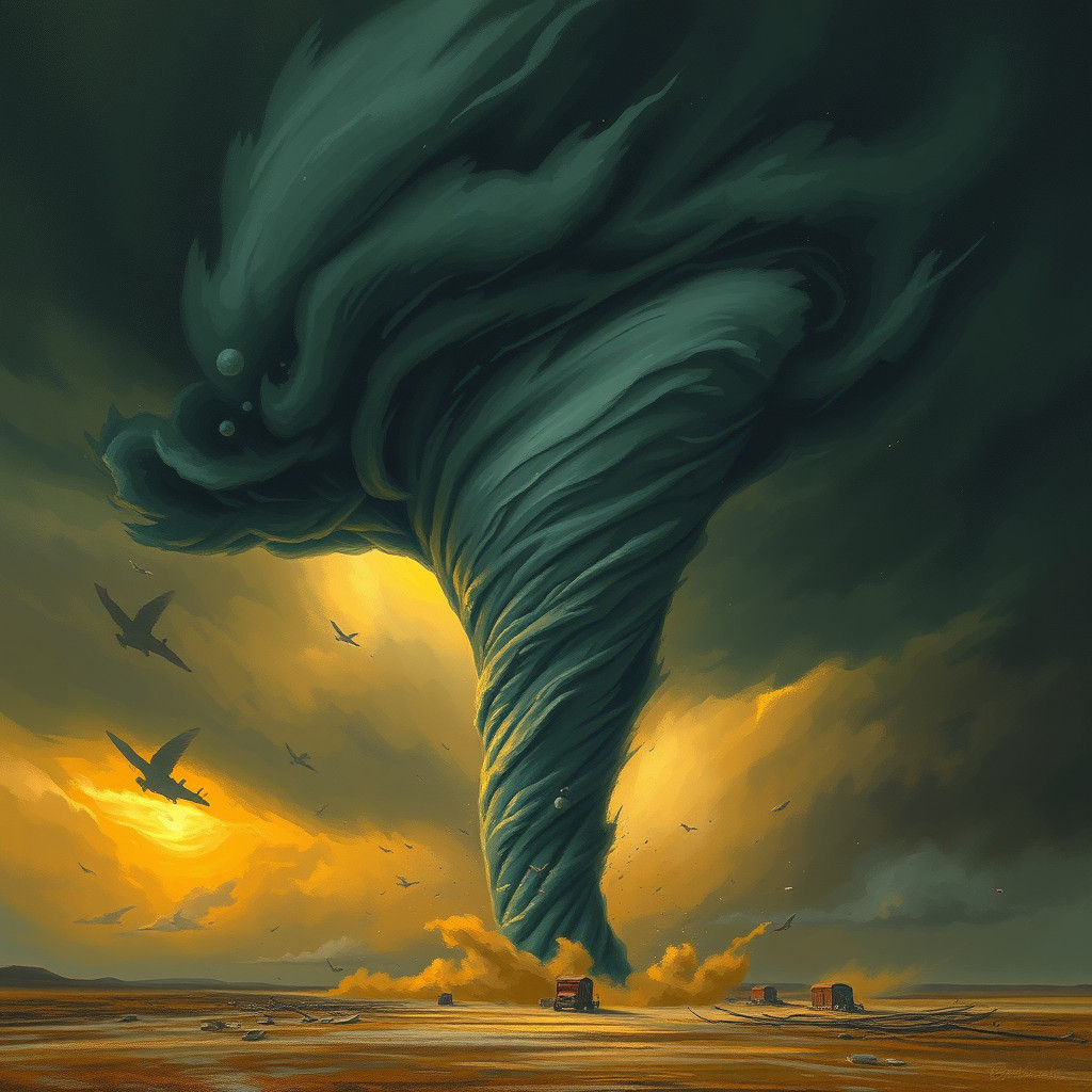 Dramatic Stormscape in Atmospheric Style