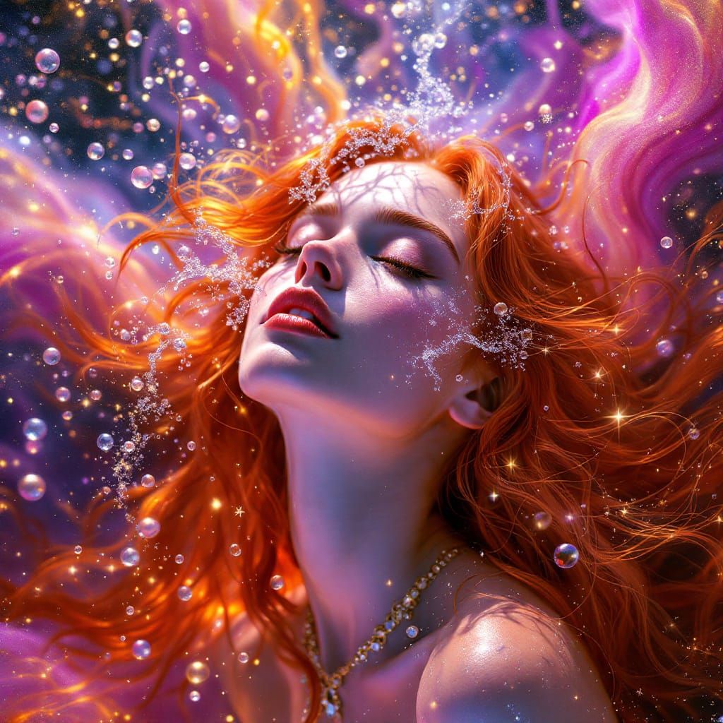 Empathic Woman Radiates Vital Energy