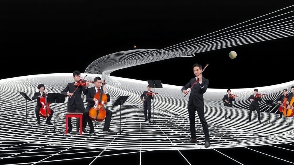 Surreal Musicians Play Instruments of Living Geometry