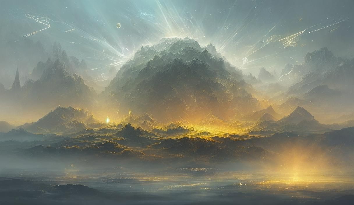 Abstract Digital Landscape: Ambient Music Scene