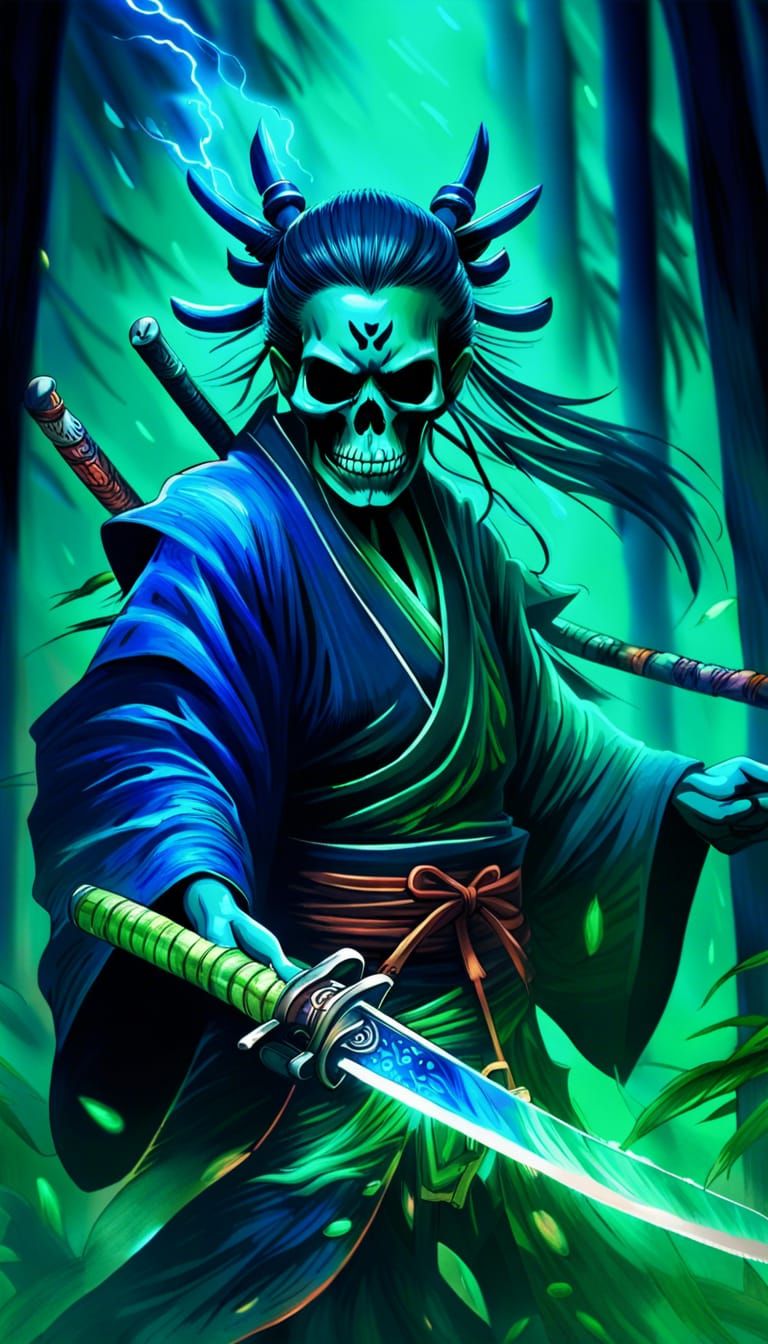 Muramasa, soul stealing sword, blue and green soul energy su...