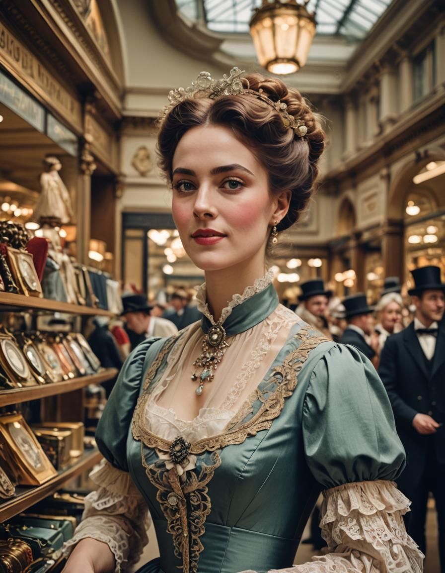 Victorian Beauty in Department Store Joy
