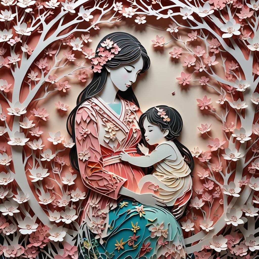 Delicate Paper Cherry Blossom Wonderland