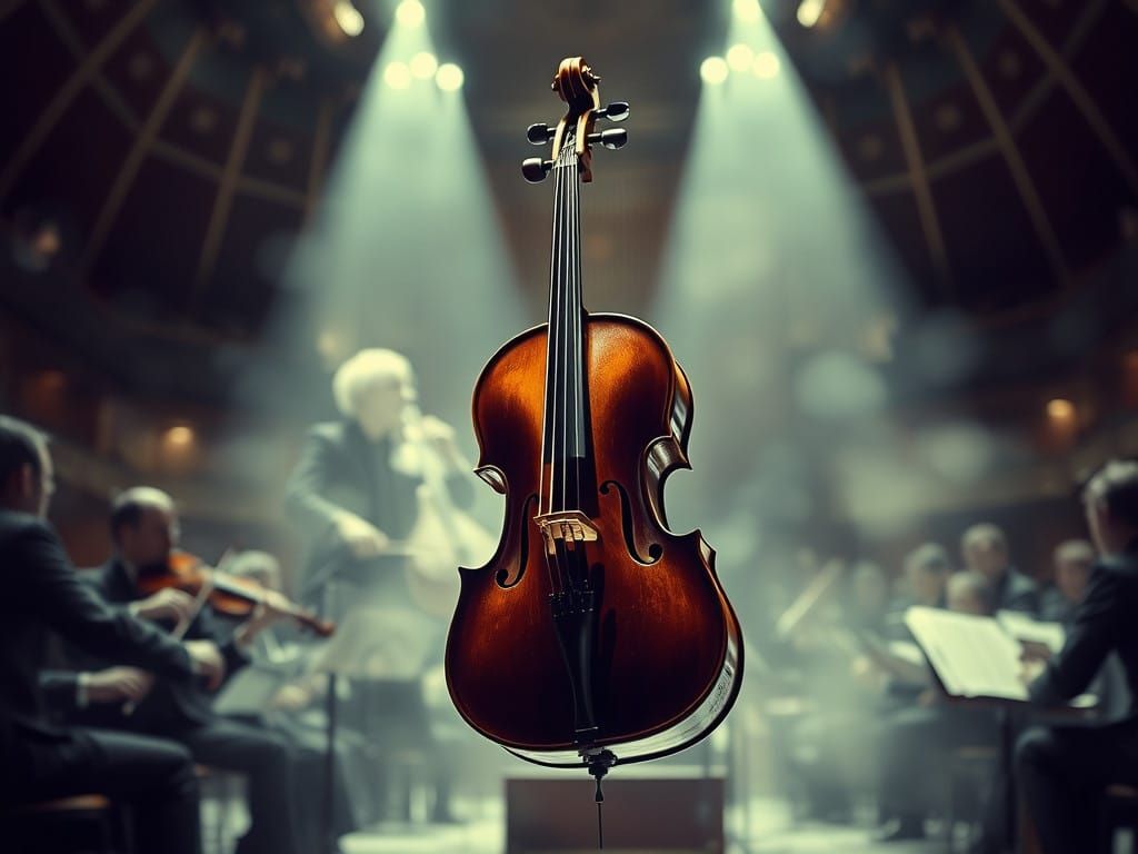 Orchestral Instrument in Ethereal Concert Hall