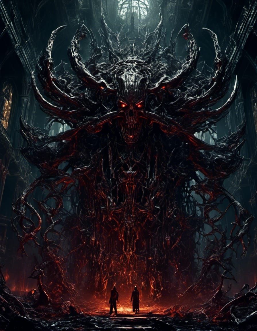 Cyberpunk Revengeance Machine in Dark Fantasy Concept Art St...