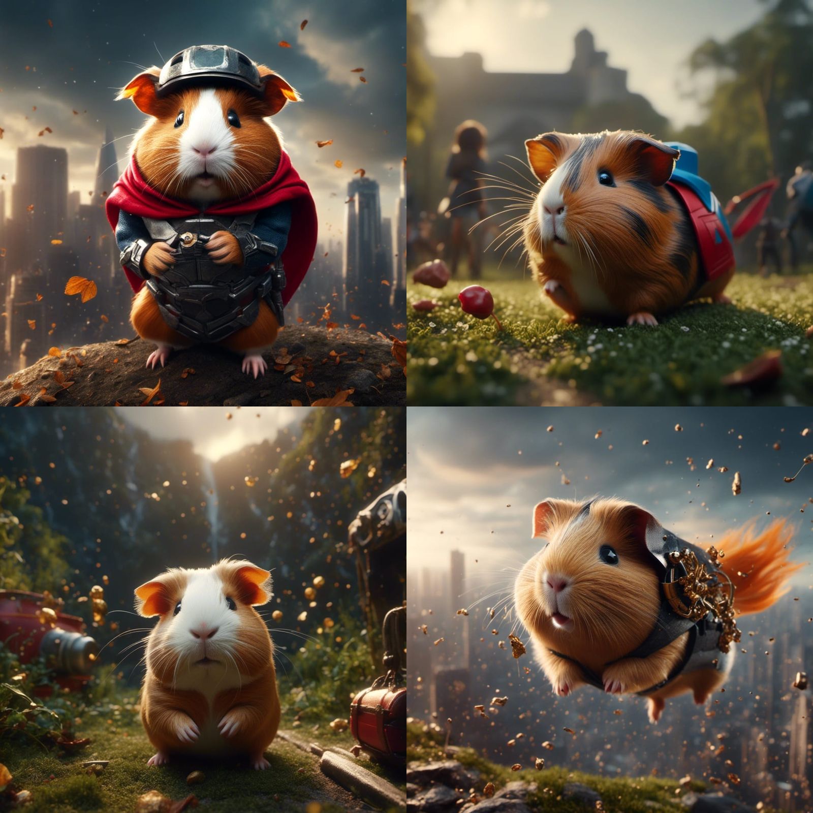 Guinea Pig Superhero Saves the World in Stunning HDR